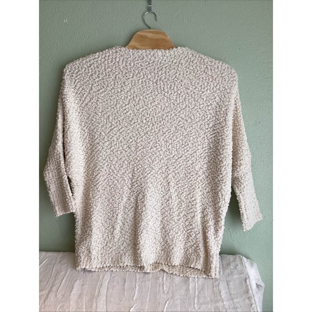 UMGEE BERRY Longline Textured Pockets Sweater/Tunic Fisherman's Wife Size L New - Picture 2 of 6